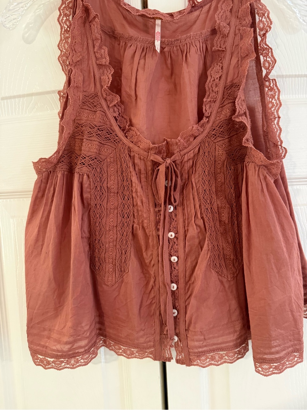 Free People Forevermore Tank Size Small in Cedar Wood - Picture 4 of 7